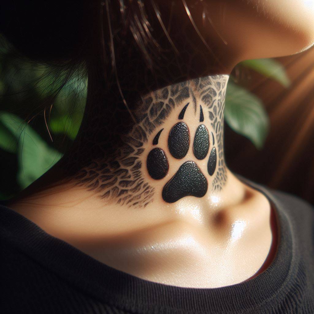 Dog Paw Tattoo 10