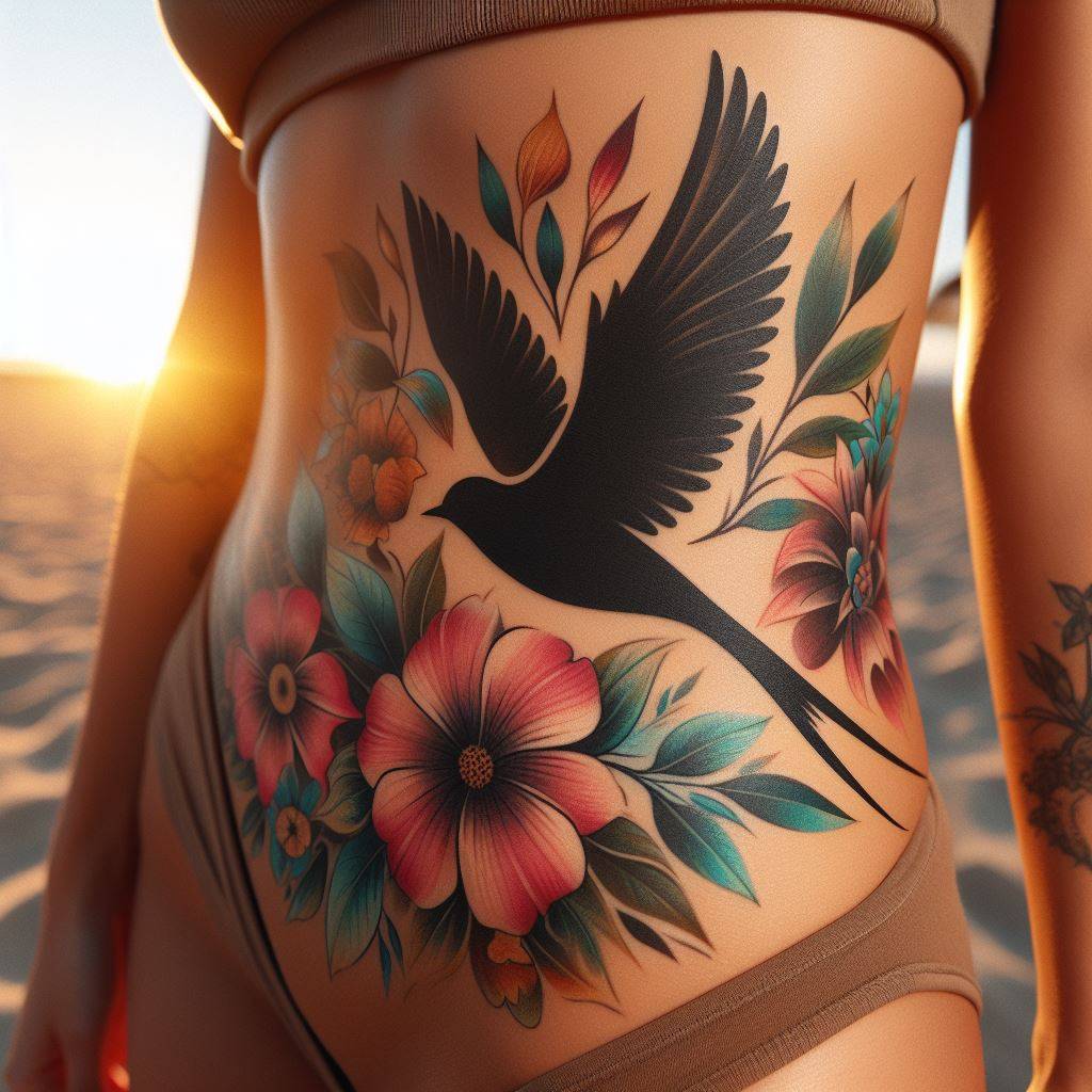 Flying Bird Tattoo 10