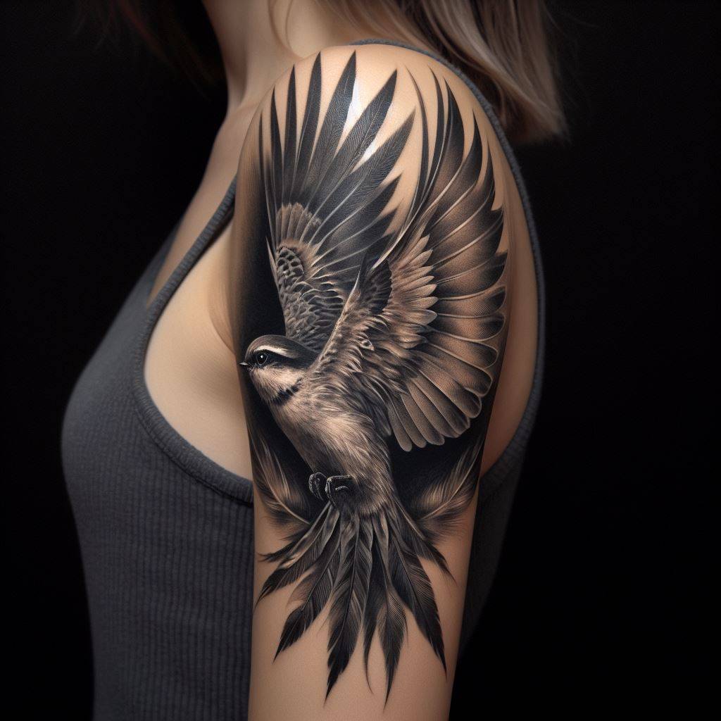 Flying Bird Tattoo 4