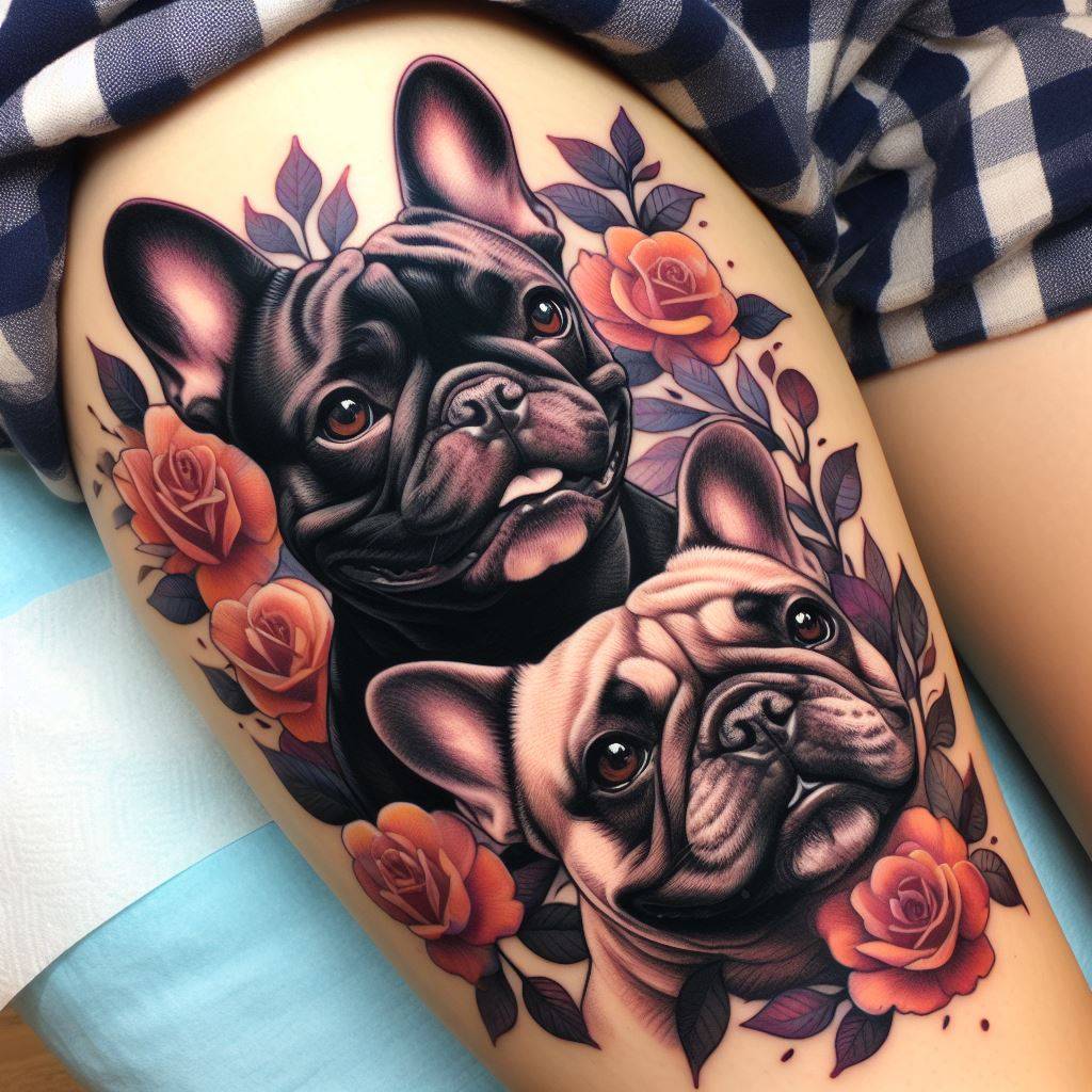 French Bulldog Tattoo 5