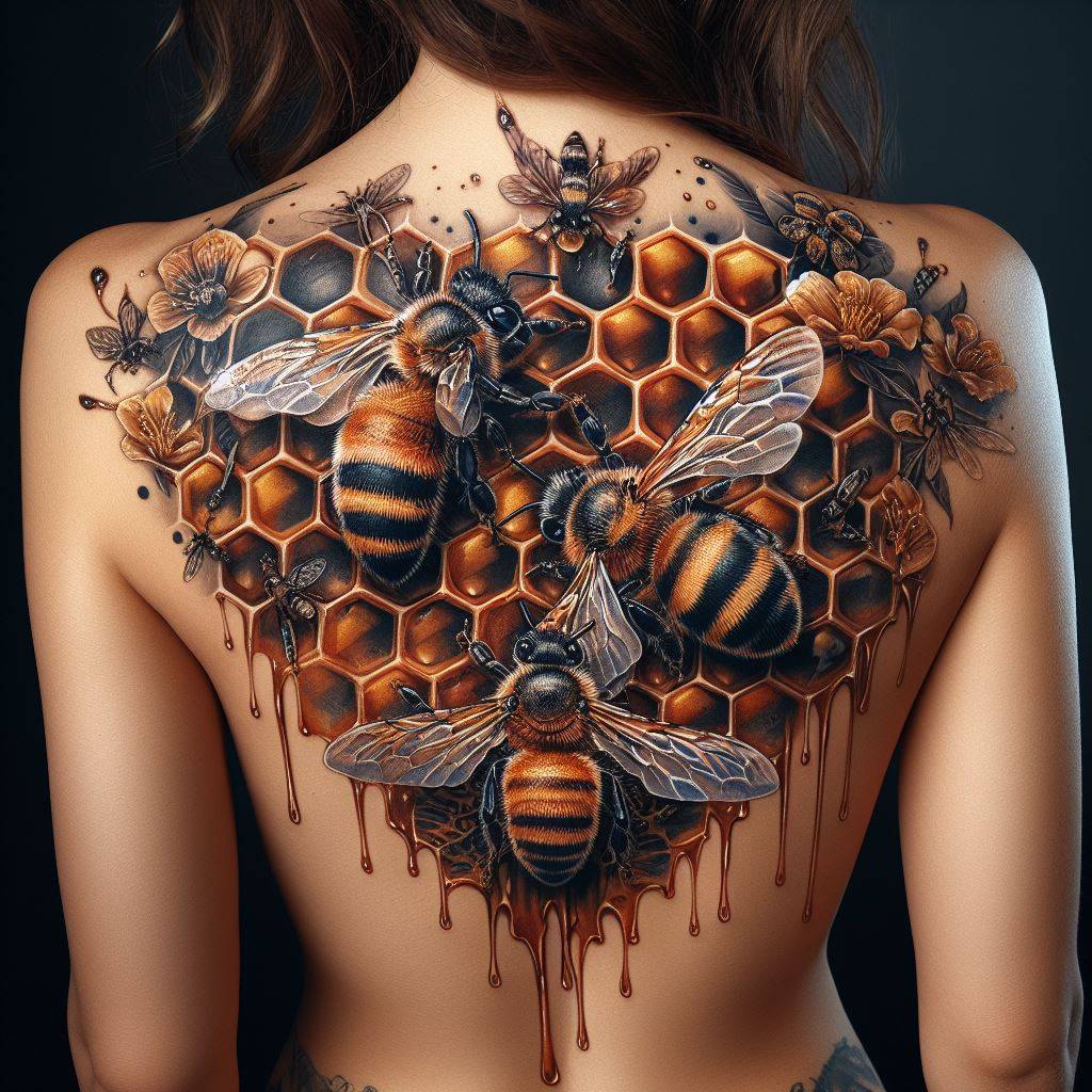 Honey Bee Tattoo 12