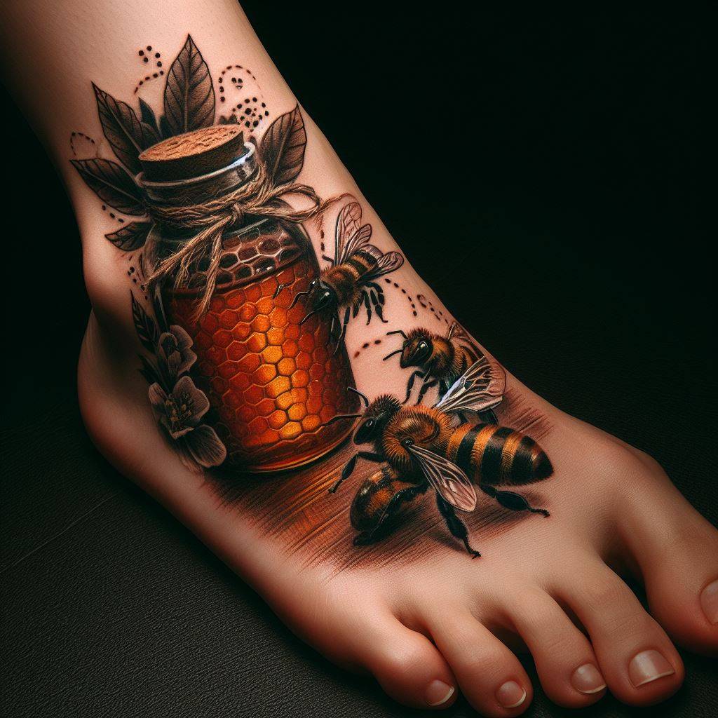Honey Bee Tattoo 16