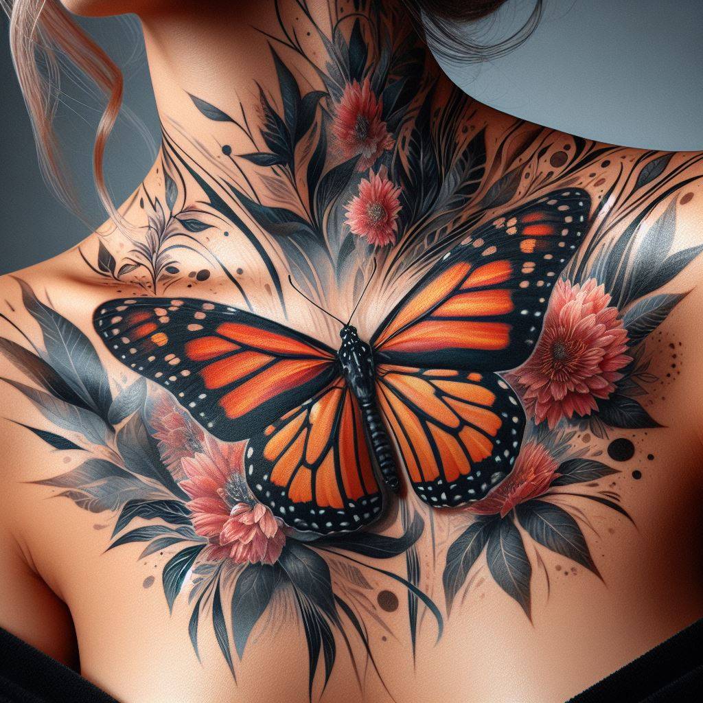 Monarch Butterfly Tattoo 10