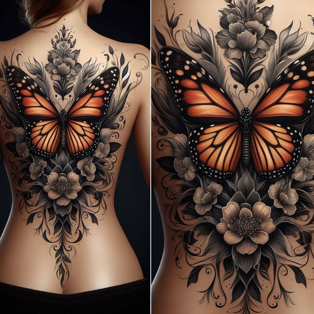 Monarch Butterfly Tattoo 8