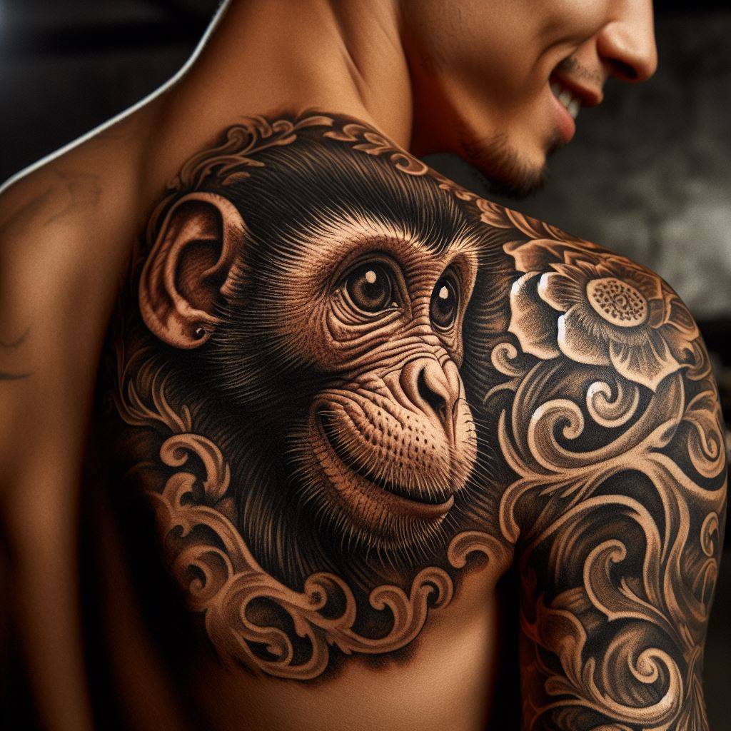 Monkey Tattoo 6