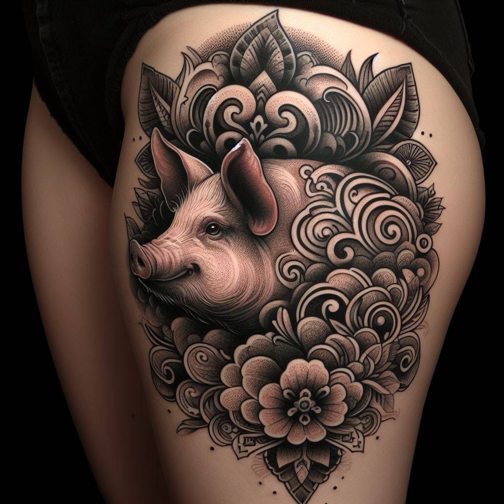 Pig Tattoo 14