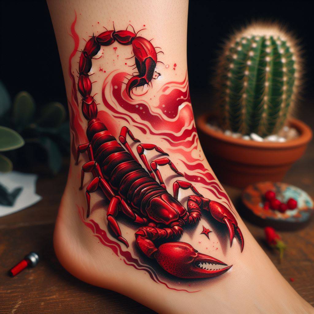 Red Scorpion Tattoo 3