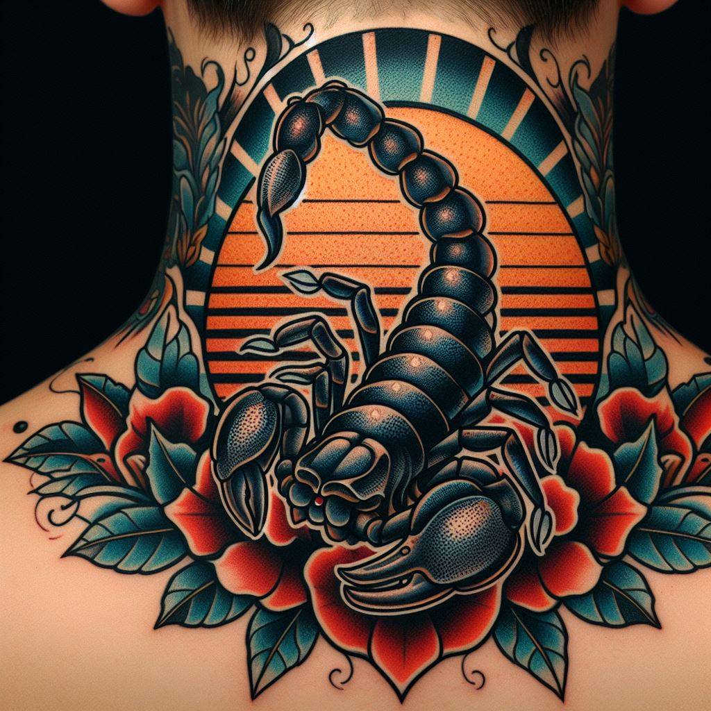 Traditional Scorpion Tattoo 12