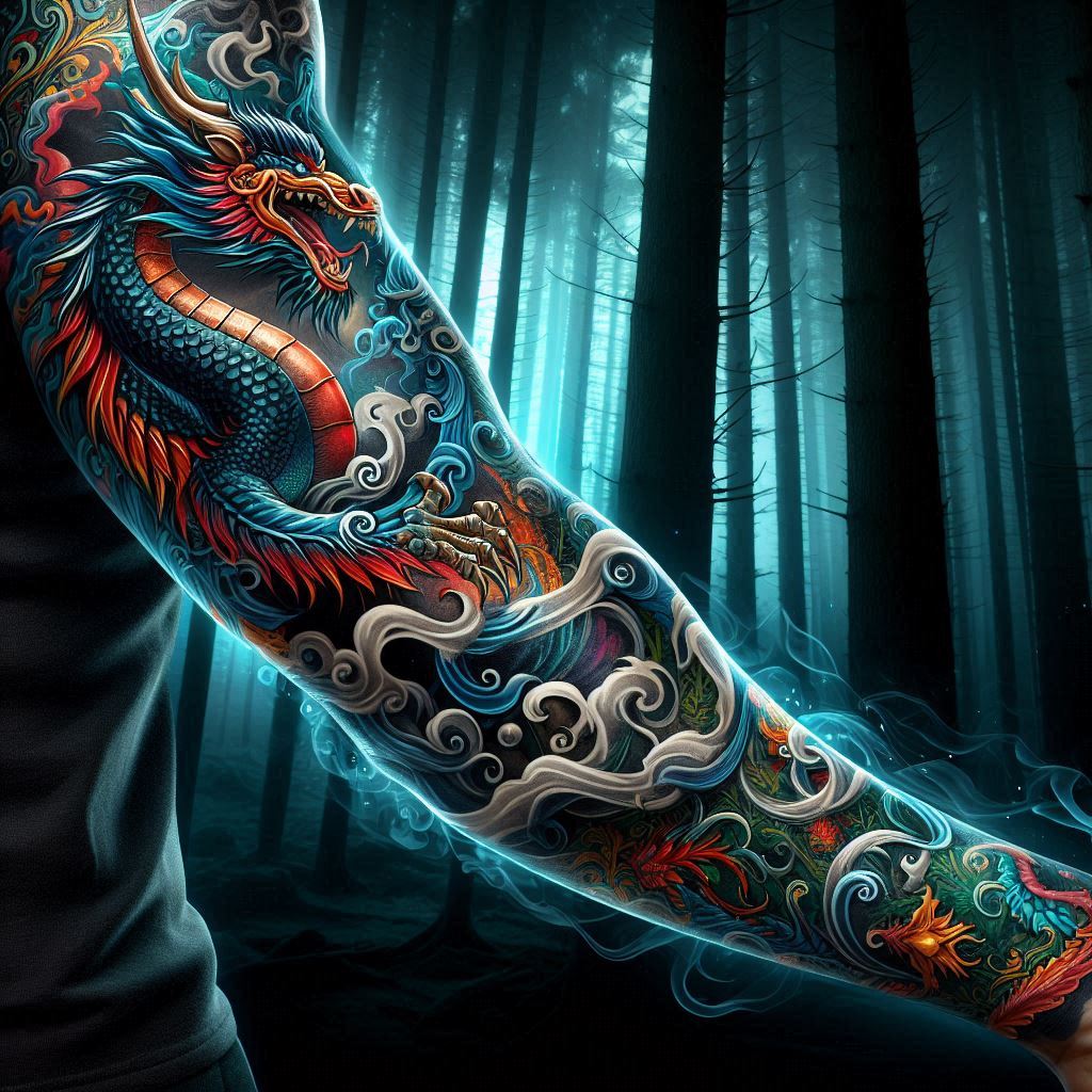 Dragon Tattoo Sleeve 10
