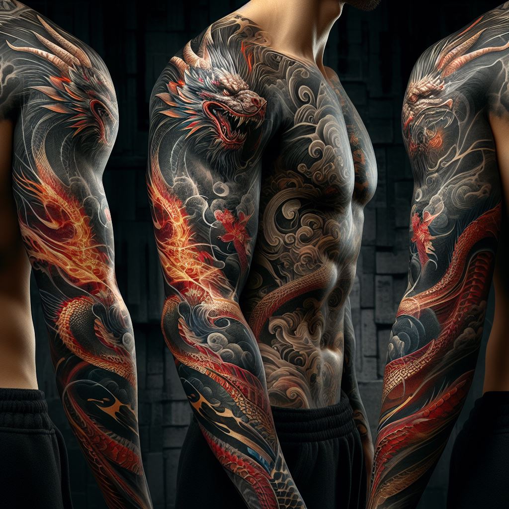 Dragon Tattoo Sleeve 2