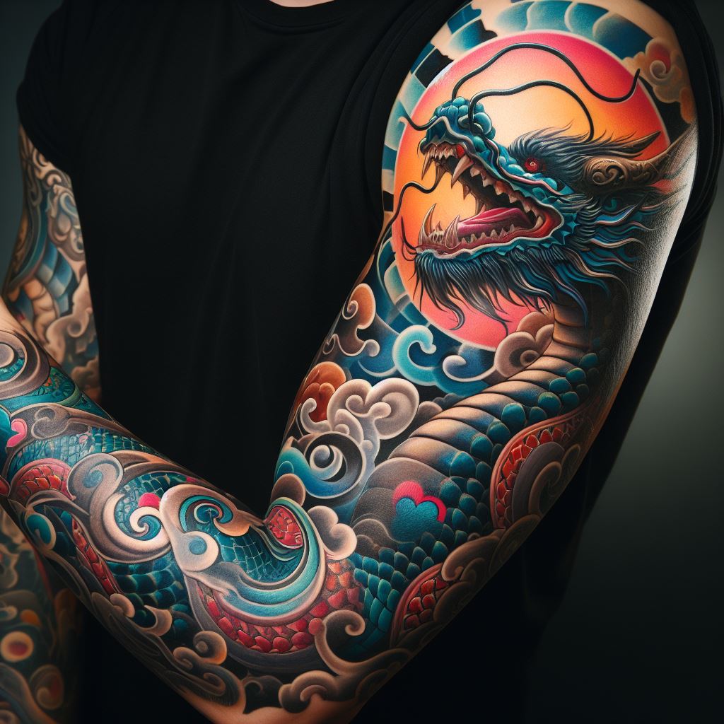 Dragon Tattoo arm 4
