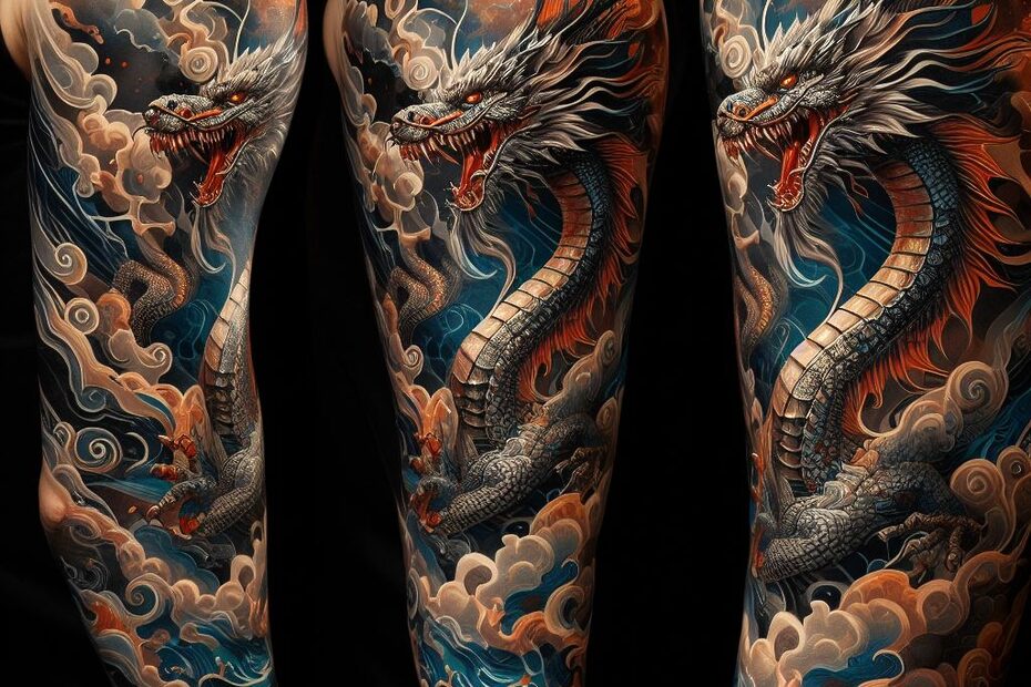 Dragon Tattoo arm 8