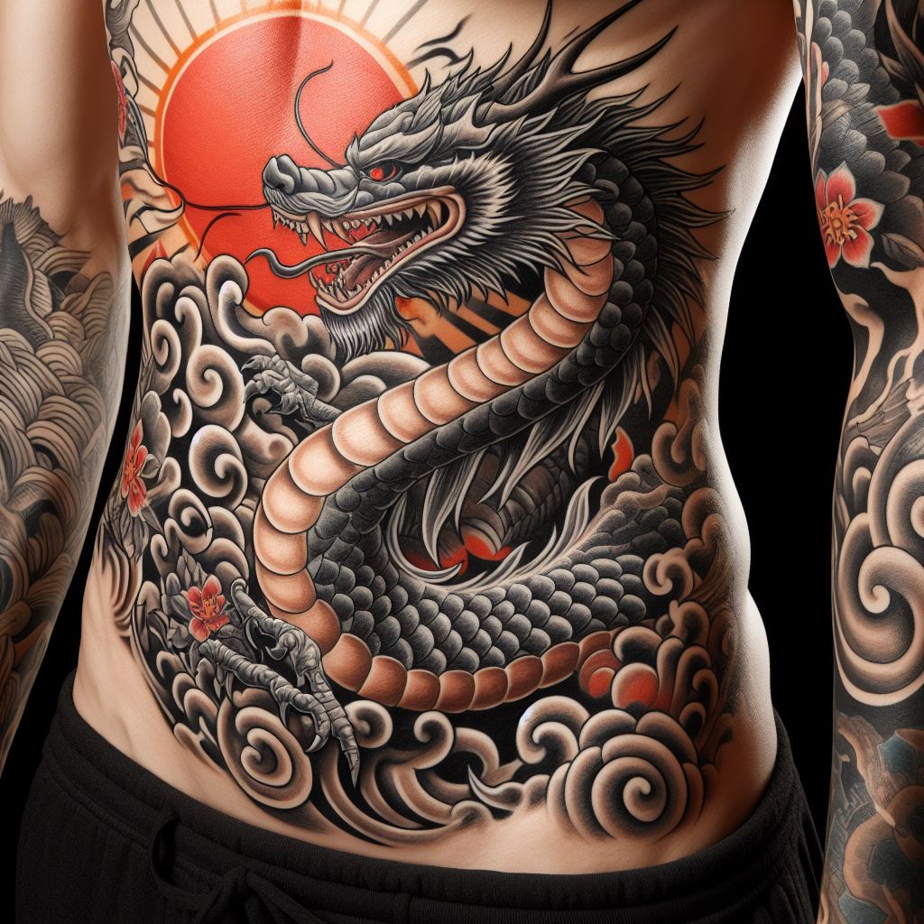 Japanese Dragon Tattoo 7