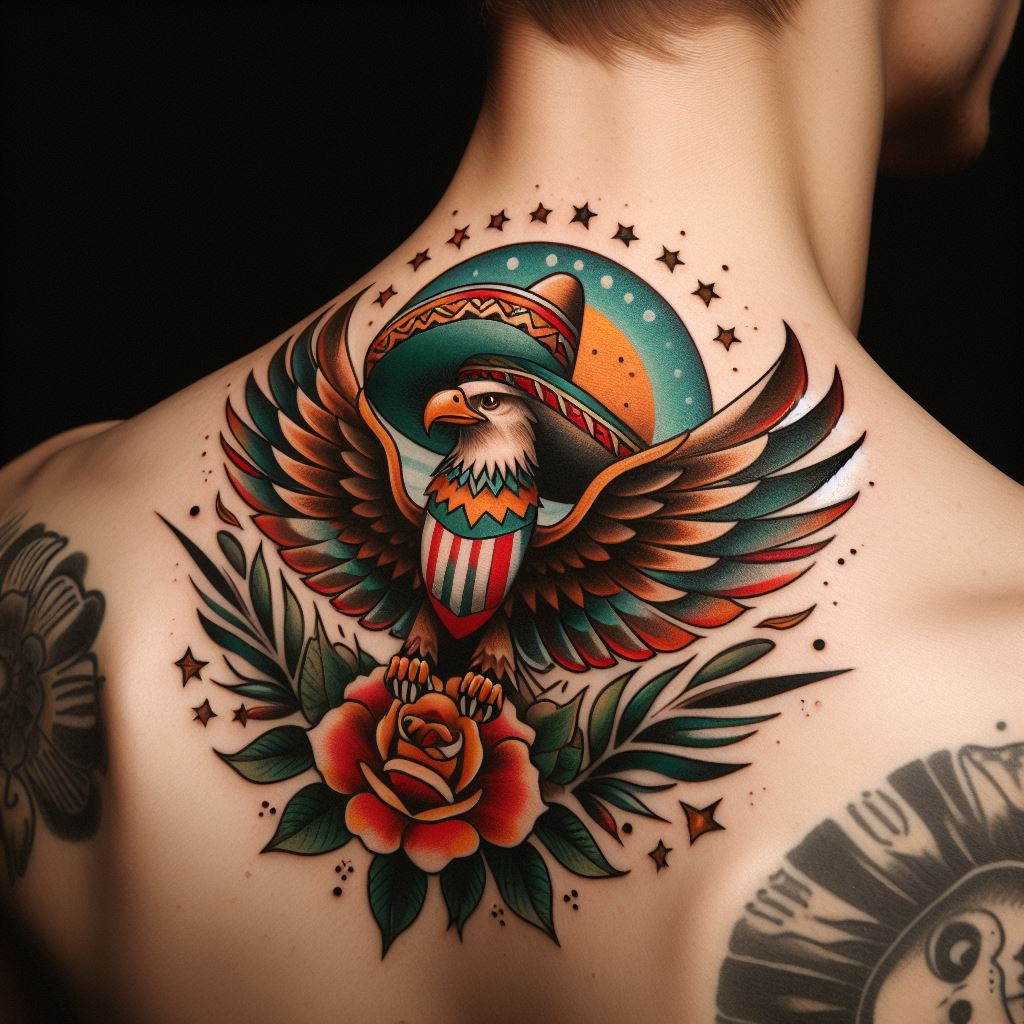 Mexican Eagle Tattoo 12