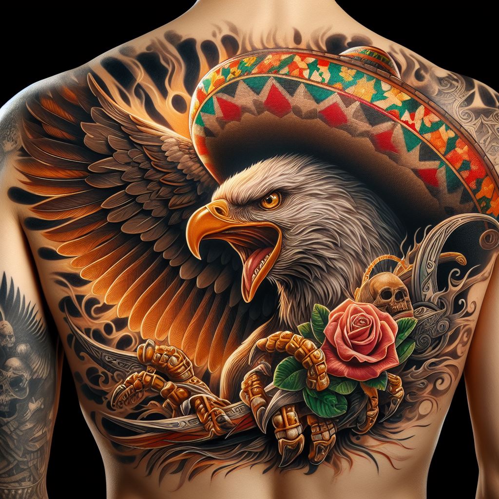 Mexican Eagle Tattoo 9