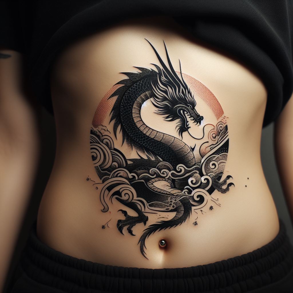Simple Dragon Tattoo 8