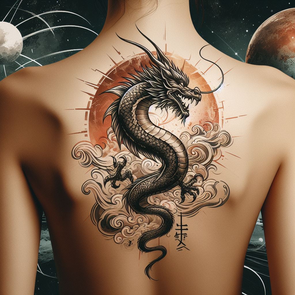 Simple Dragon Tattoo 9