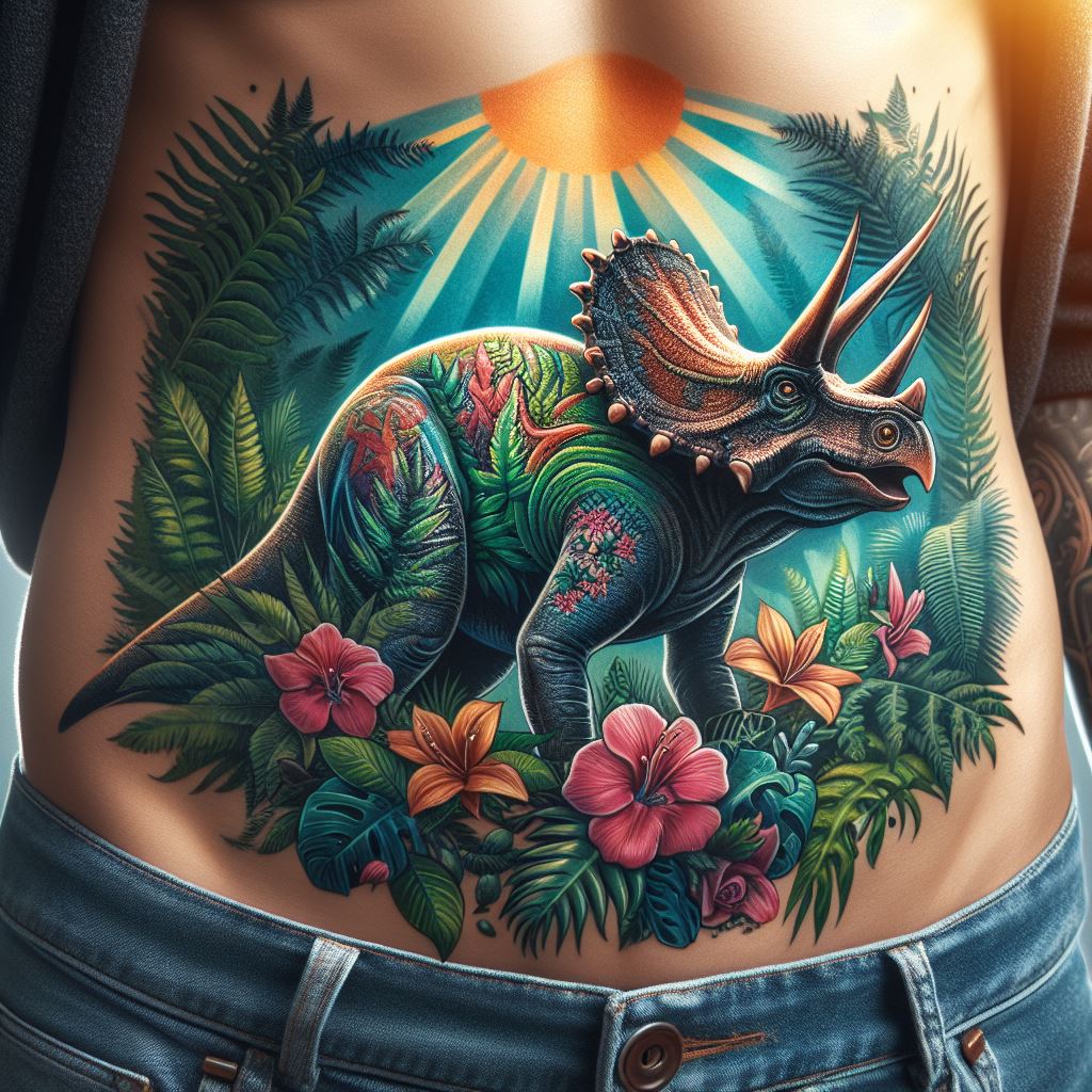 Triceratops Tattoo 13
