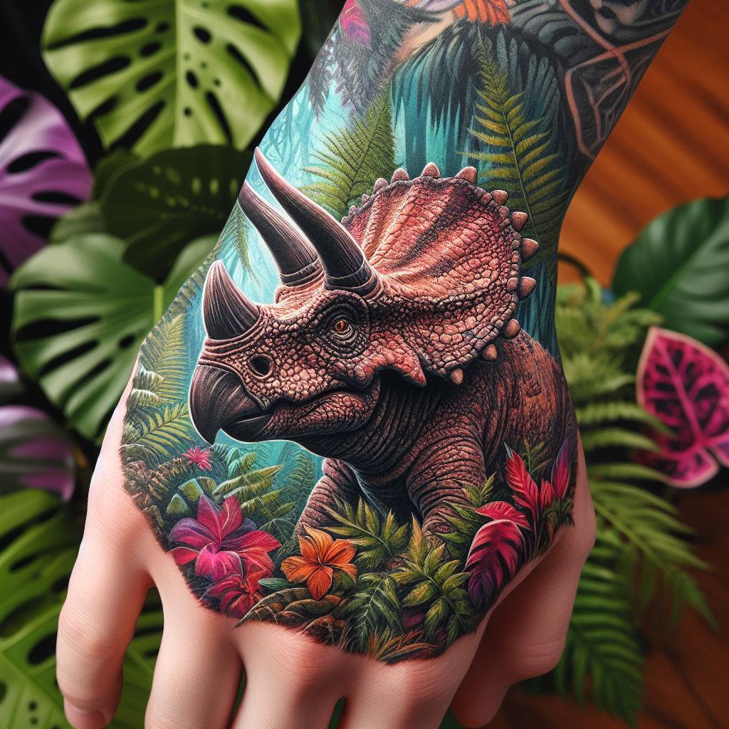 Triceratops Tattoo 2