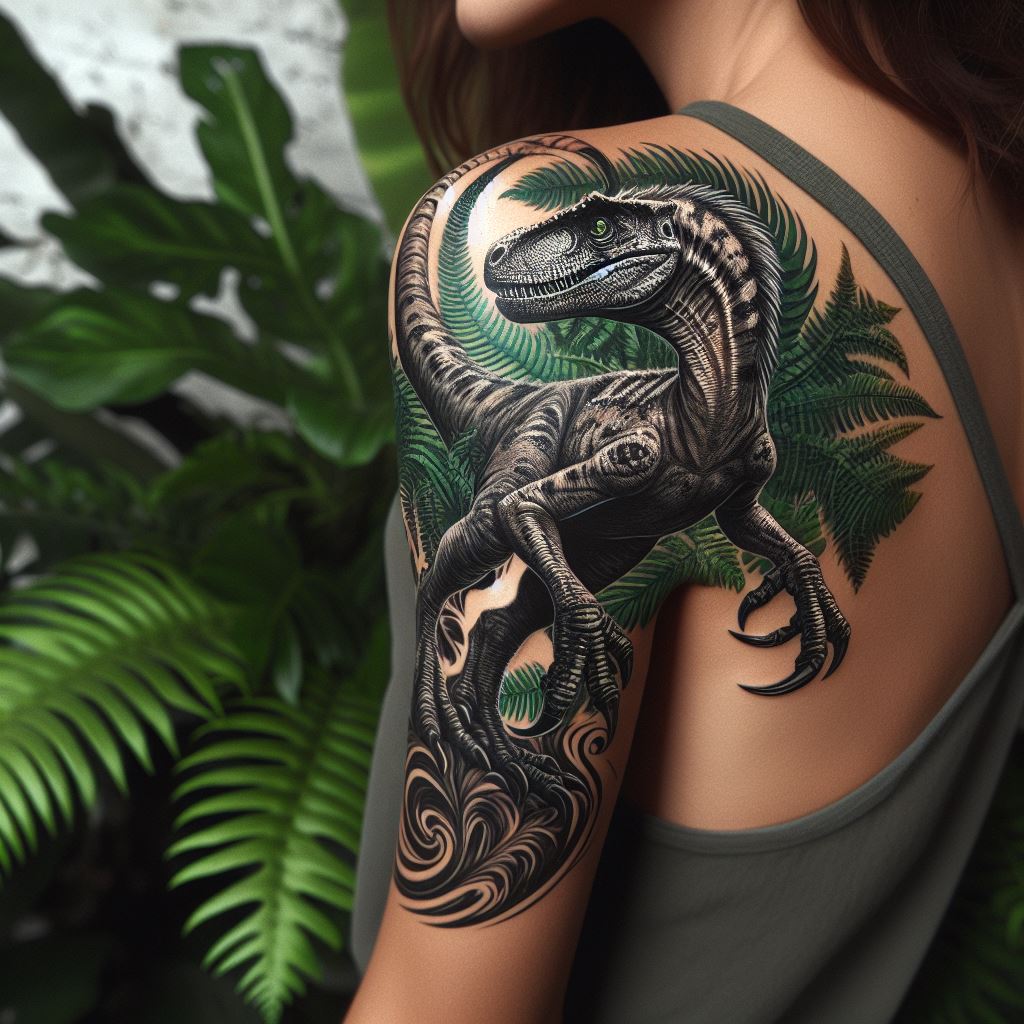 Velociraptor Tattoo 13