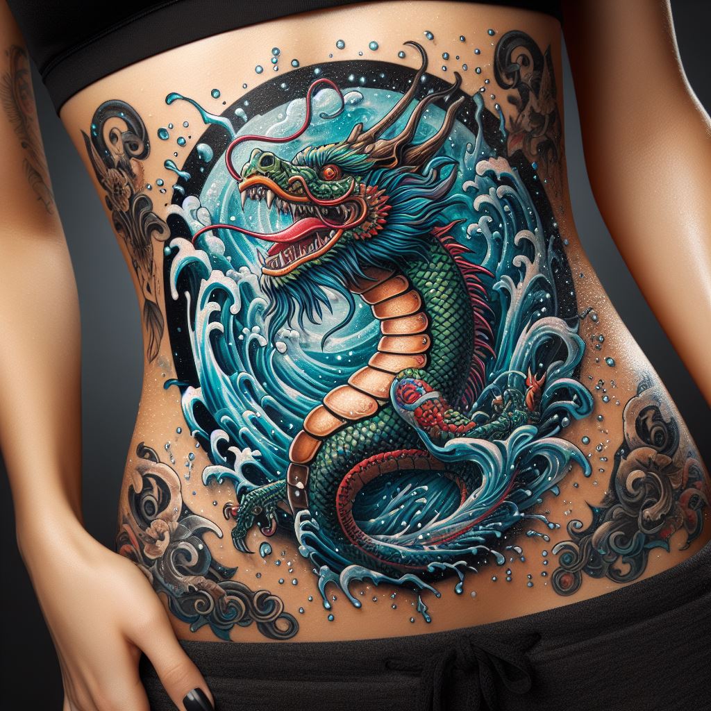 Water Dragon Tattoo 12