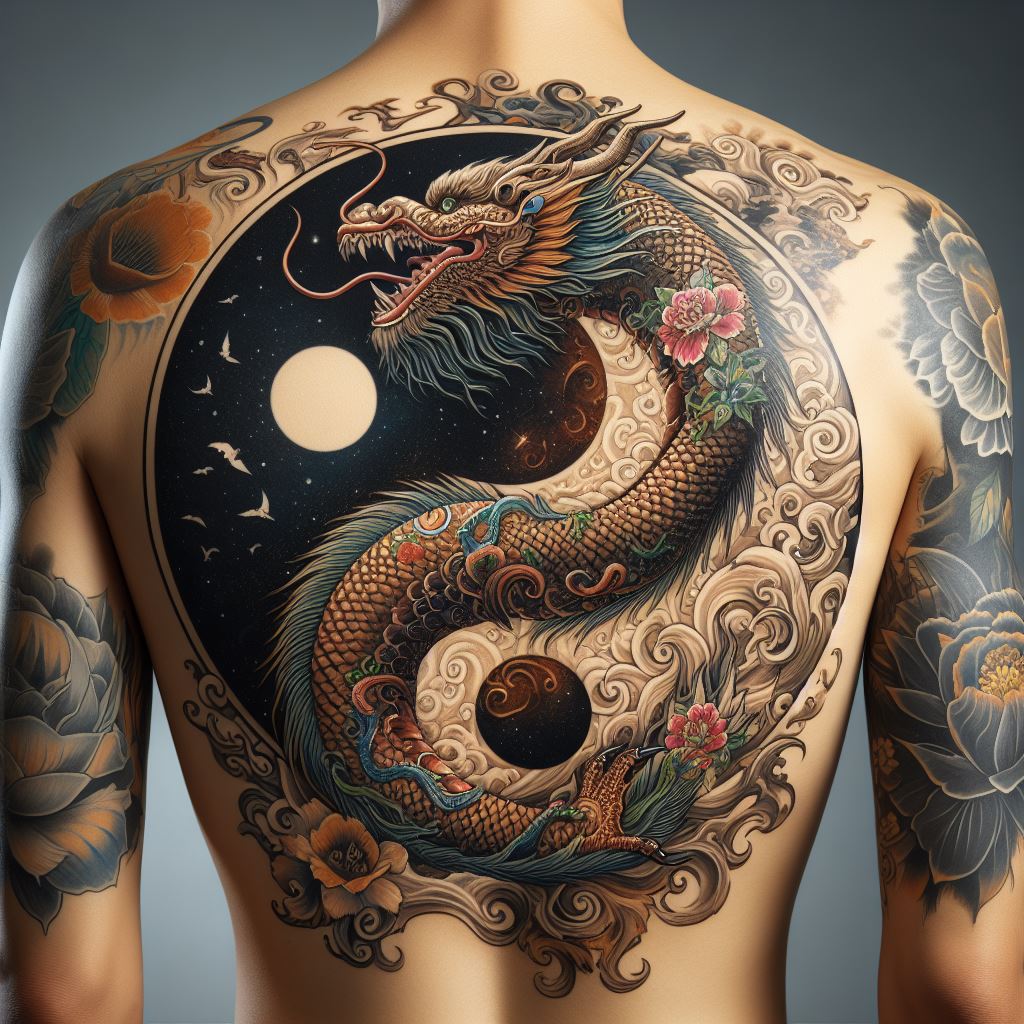 Yin Yang Dragon Tattoo 16