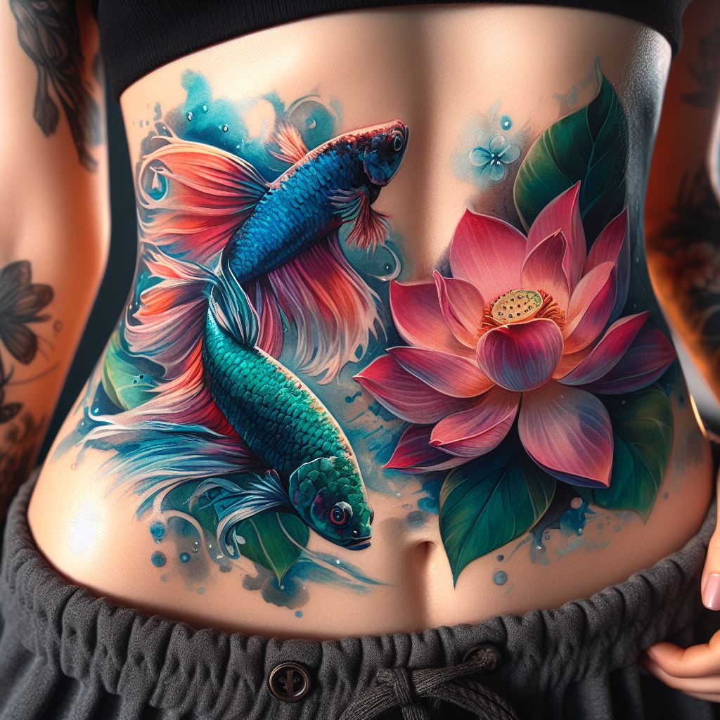 Betta Fish Tattoo 12