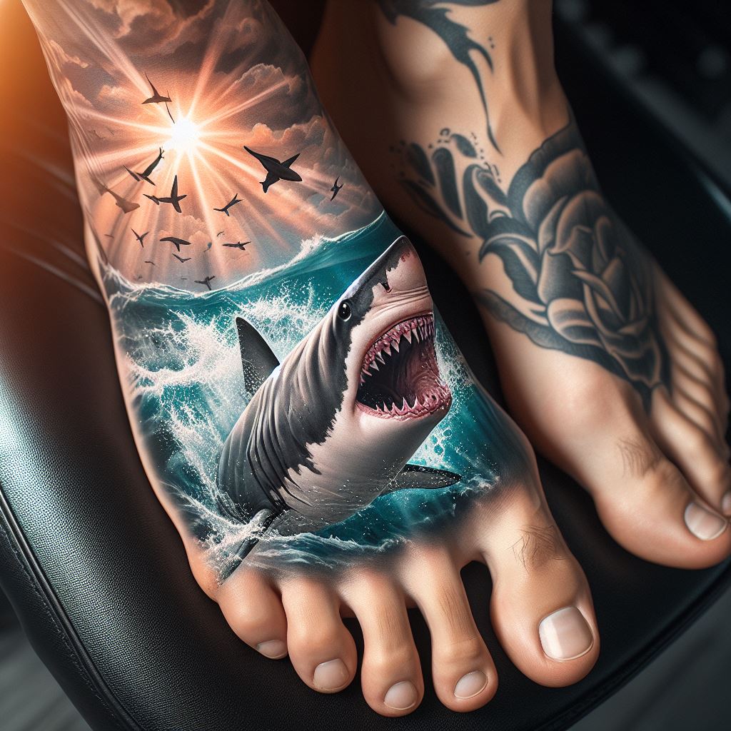 Great White Shark Tattoo 2