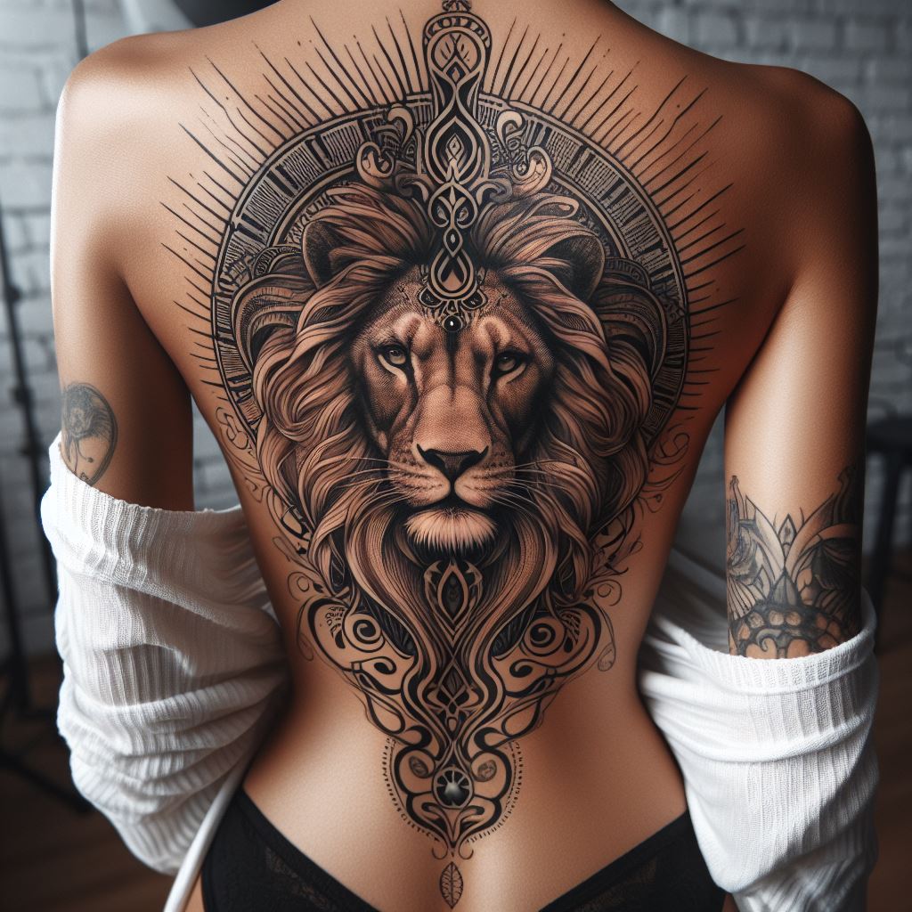 Lion Tattoo For Women 3