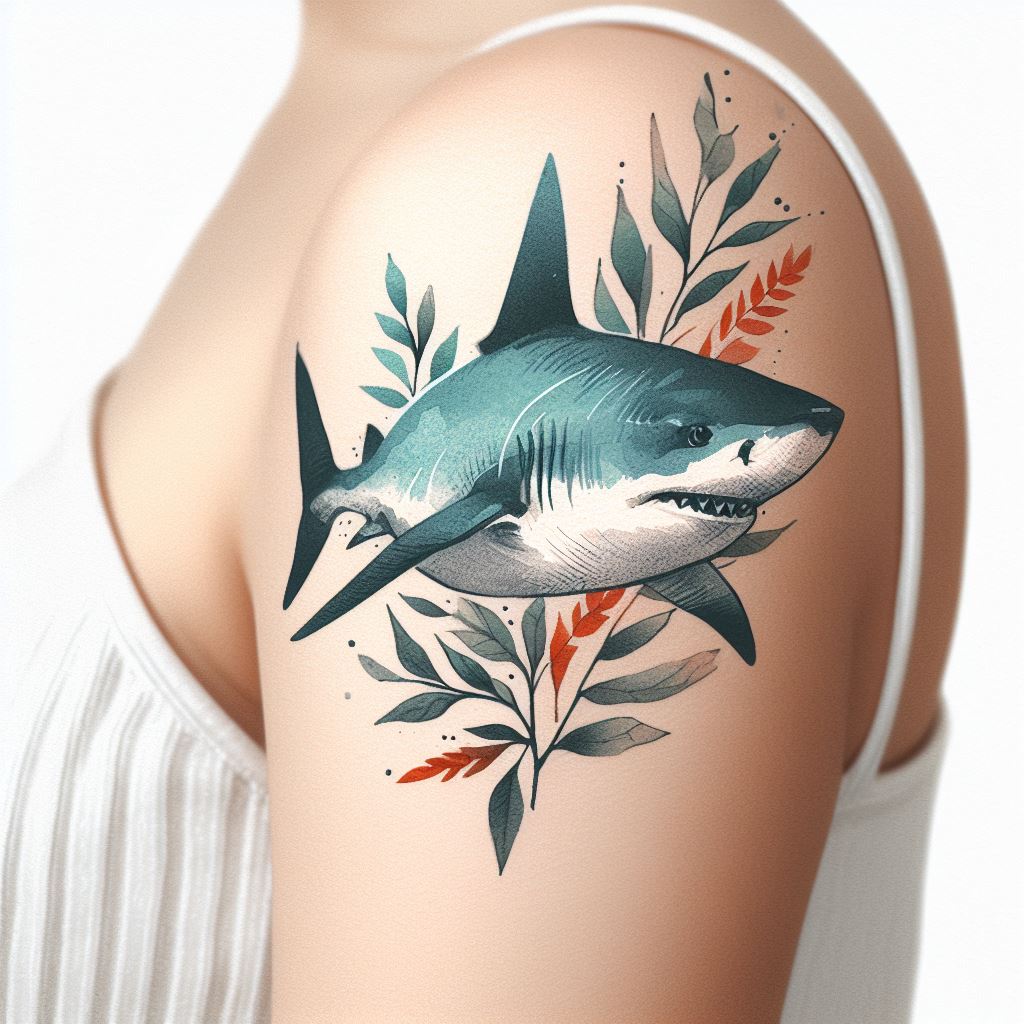 Simple Shark Tattoo 11