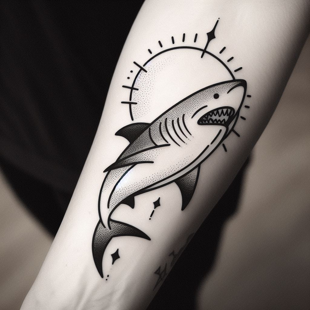 Simple Shark Tattoo 15