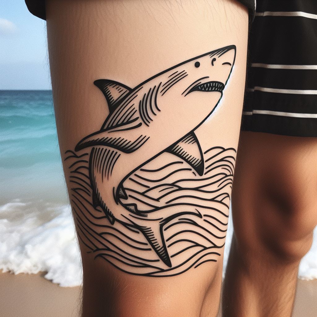Simple Shark Tattoo 5
