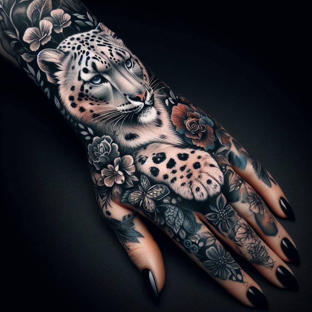 Snow Leopard Tattoo 17