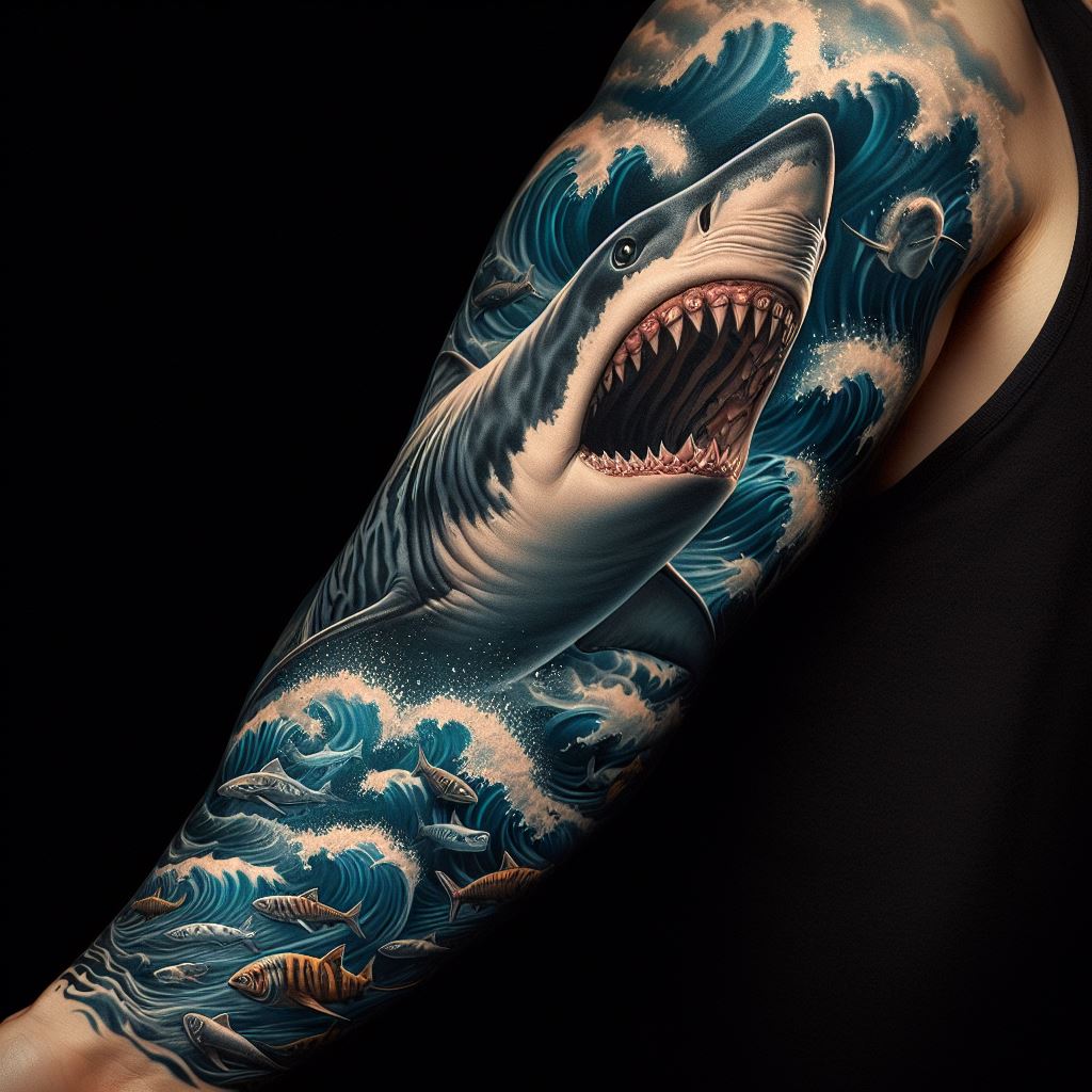 Tiger Shark Tattoo 4
