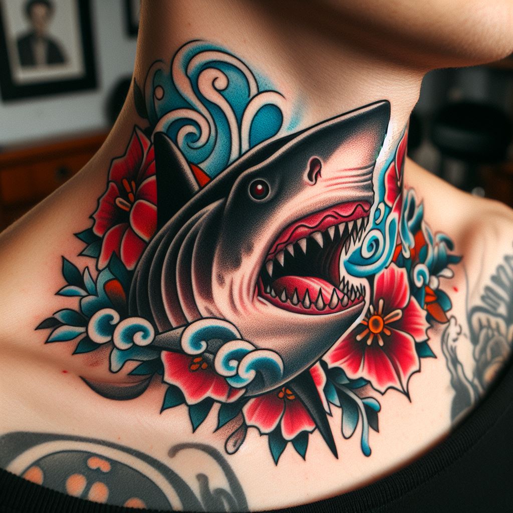 Traditional Shark Tattoo 13
