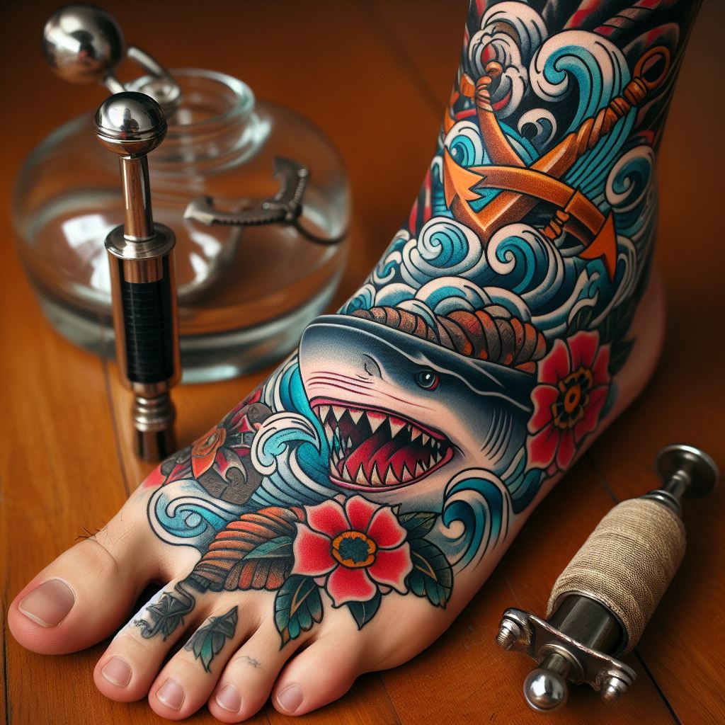 Traditional Shark Tattoo 7