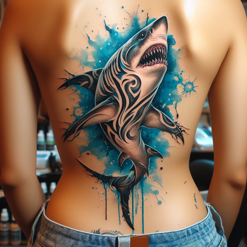Tribal Shark Tattoo 8