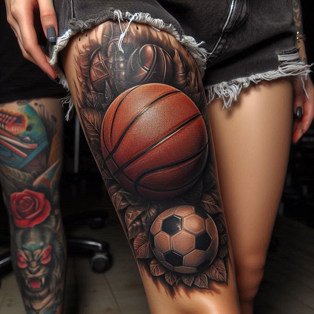 Basketball Tattoo 14