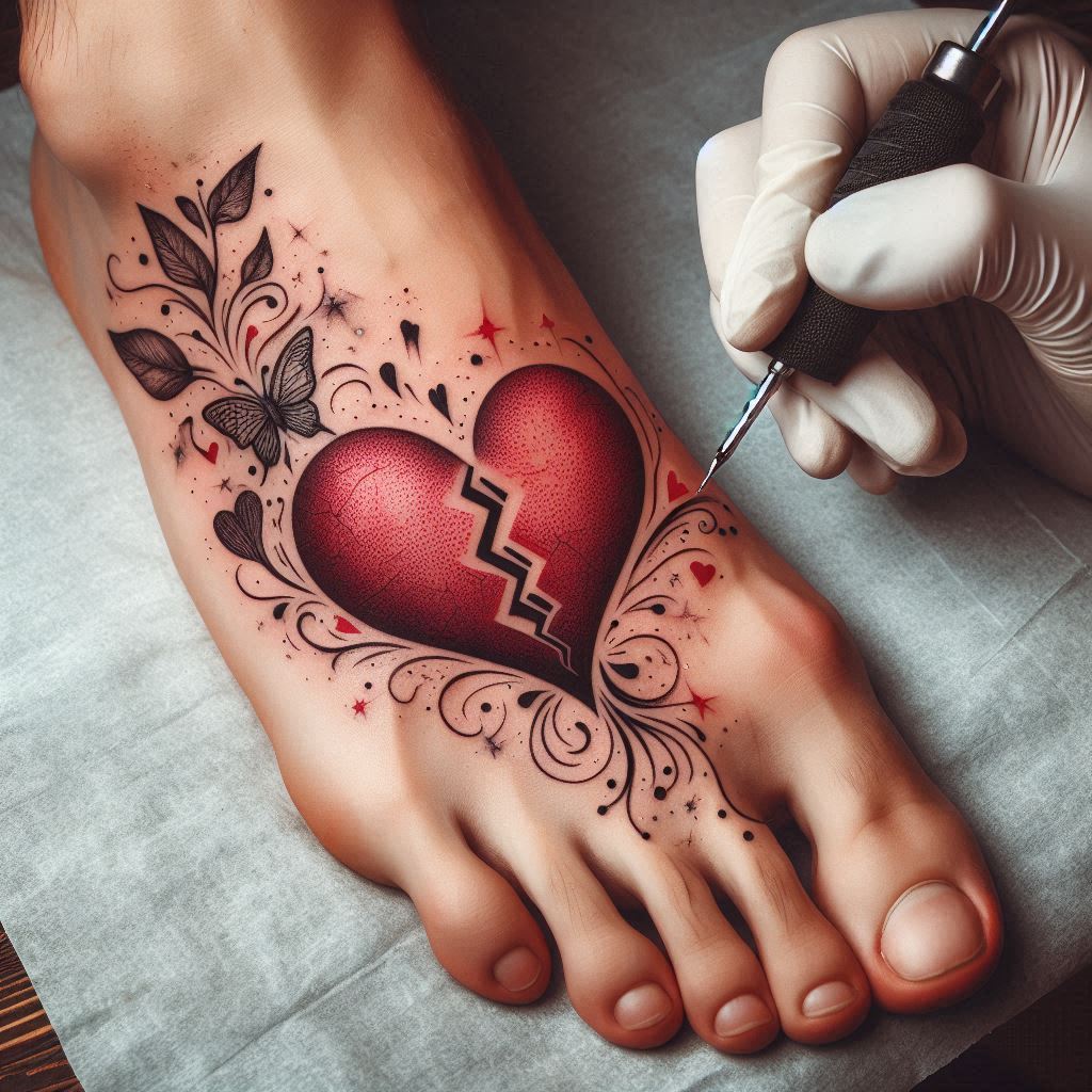 Broken Heart Tattoo 17