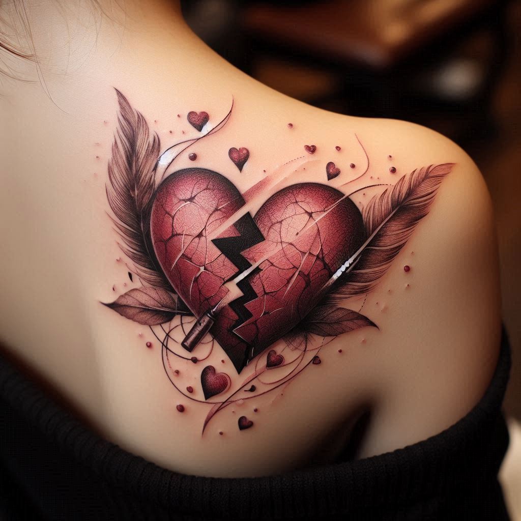 Broken Heart Tattoo 6