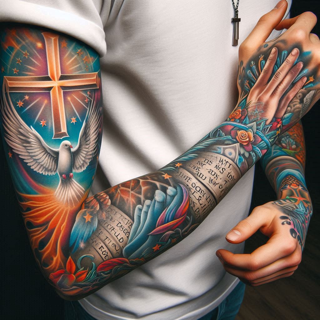 Christian Tattoo Sleeve 4