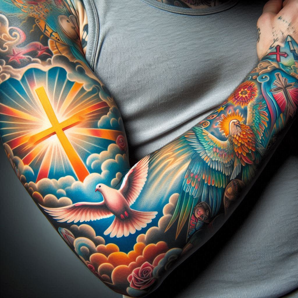 Christian Tattoo Sleeve 7