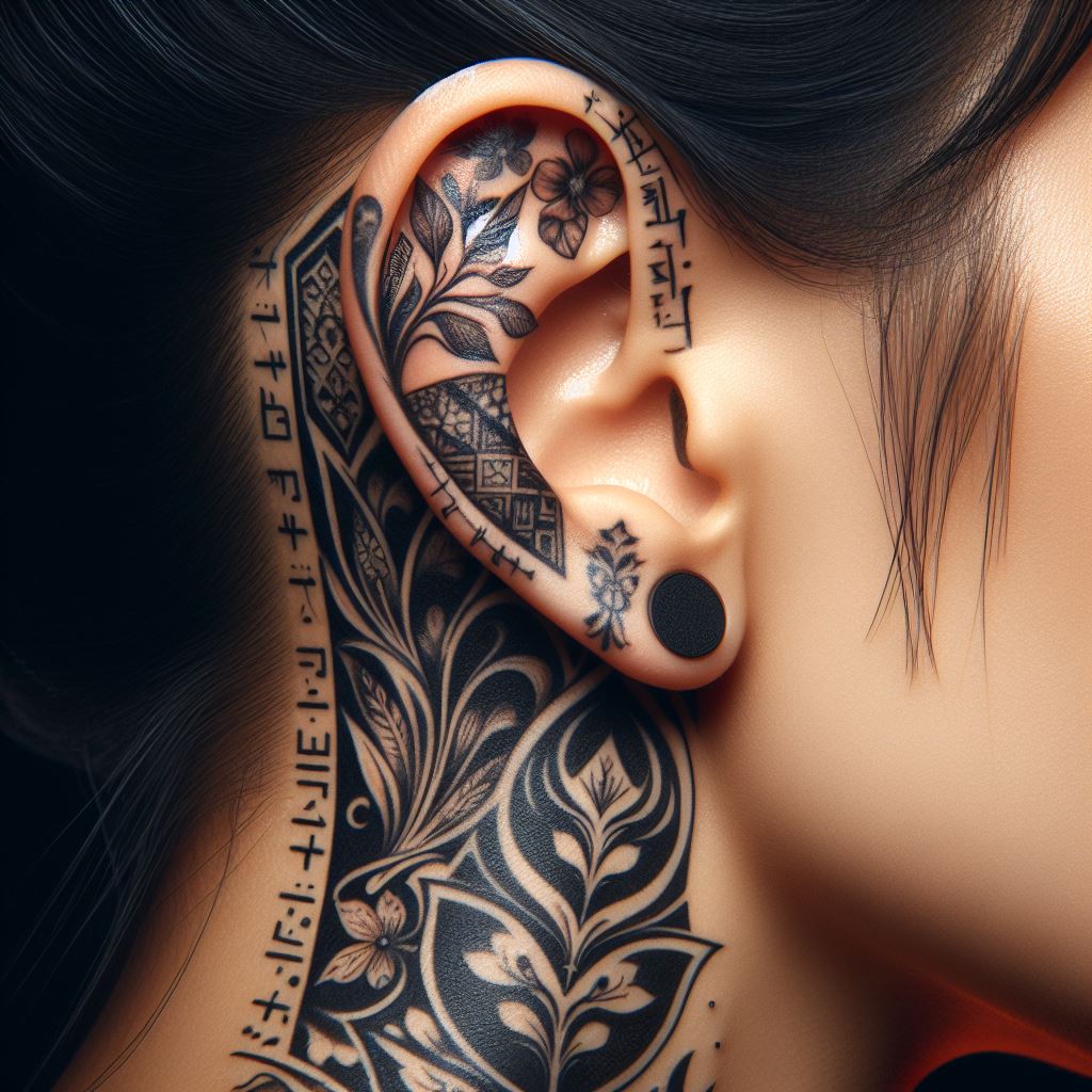 Ear Tattoo 4