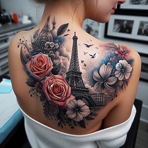 Eiffel Tower Tattoo 5