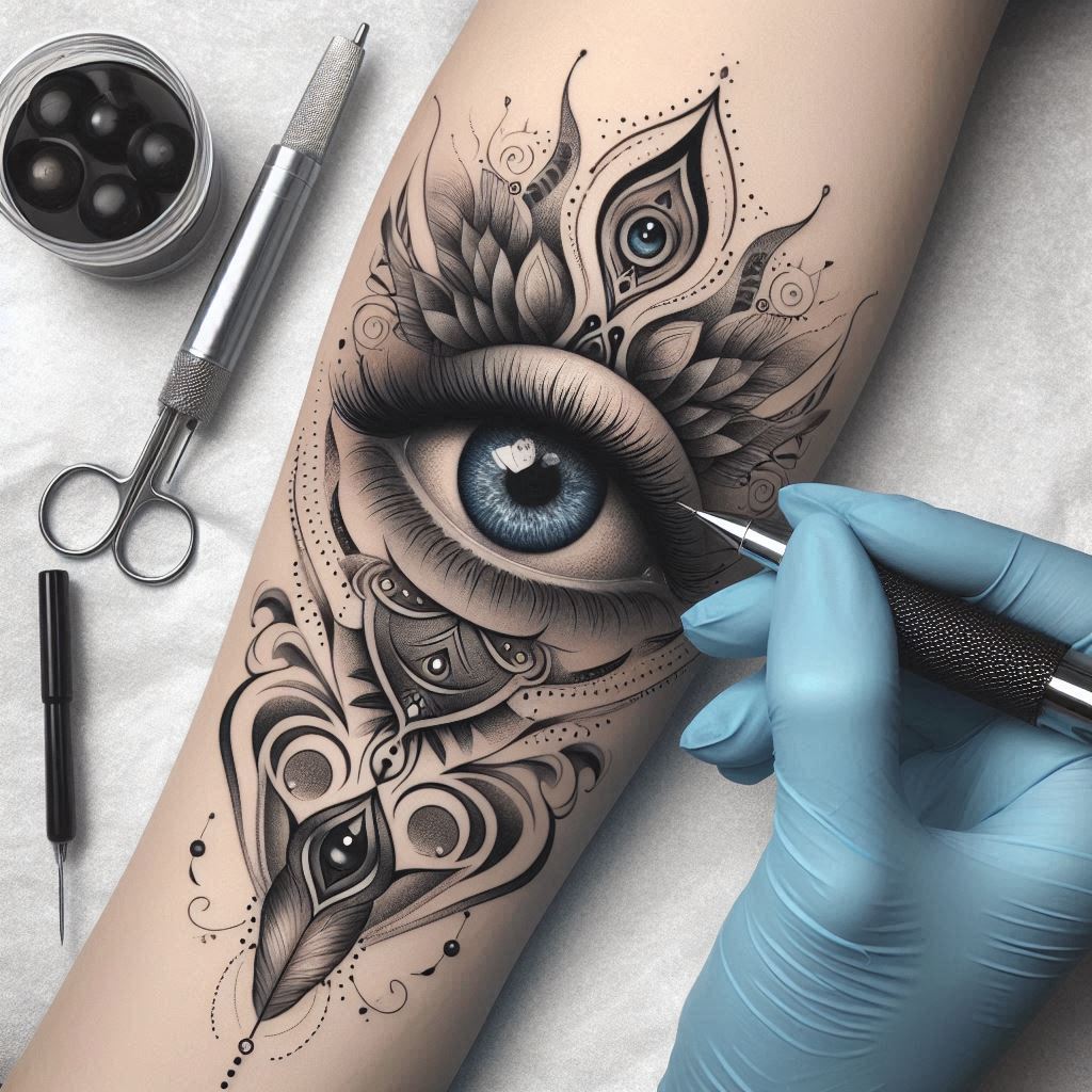 Eye Tattoo on Arm 6