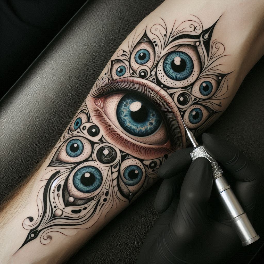 Eye Tattoo on Arm 7