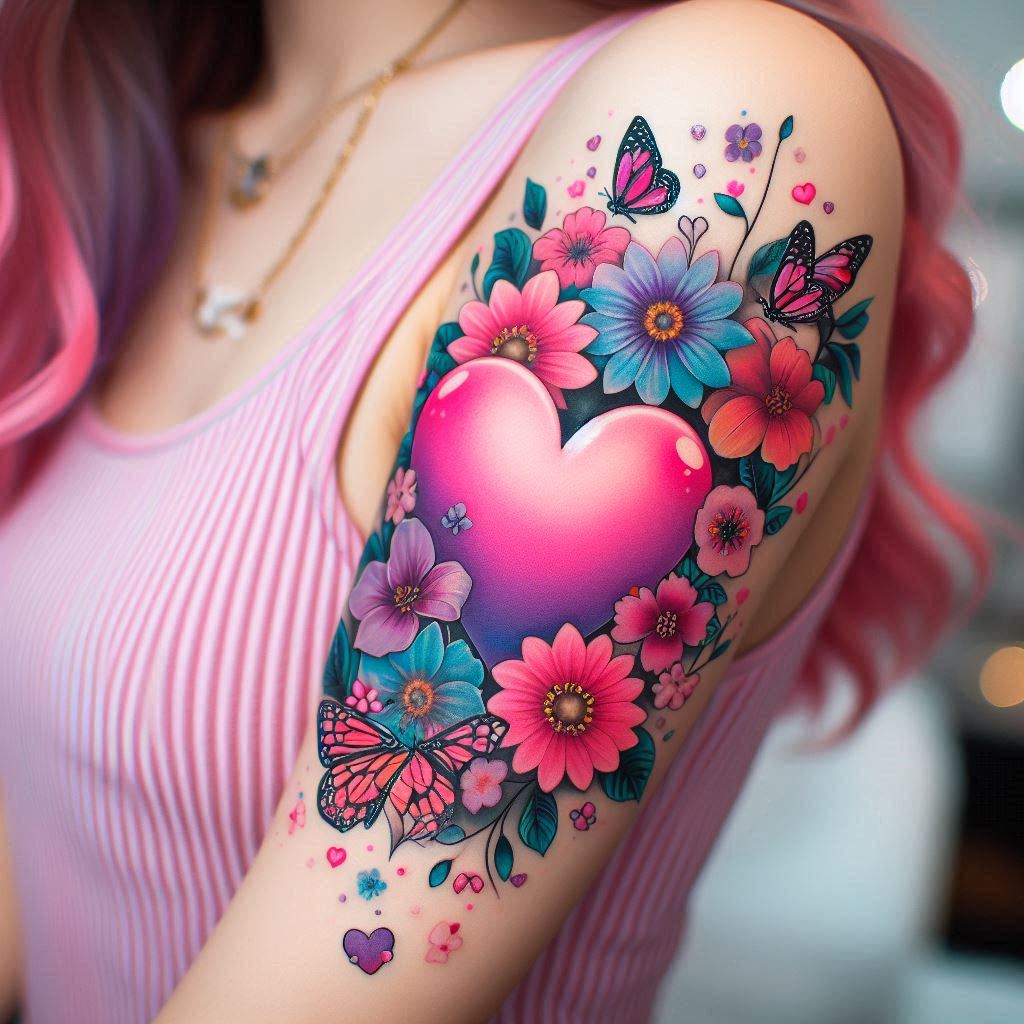 Girly Heart Tattoo 3