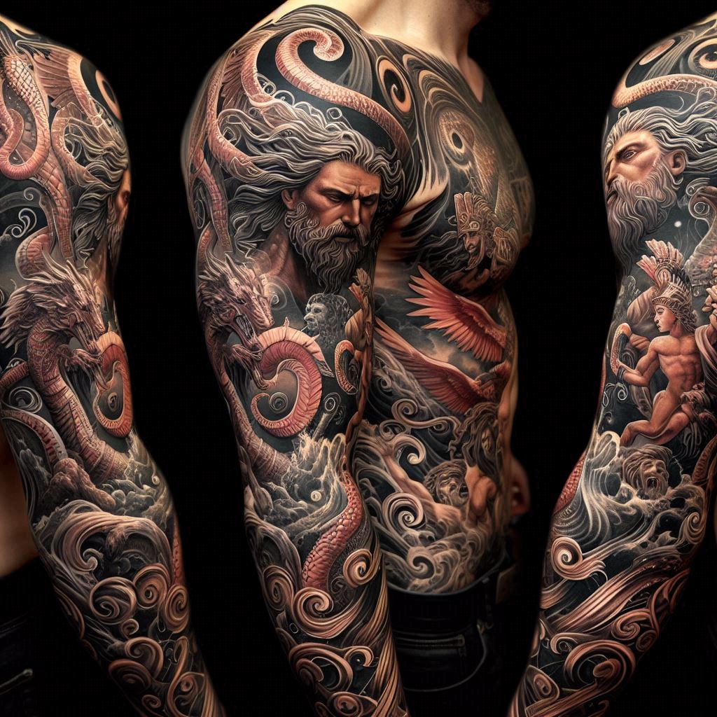 Greek Mythology Tattoo Sleeve 5