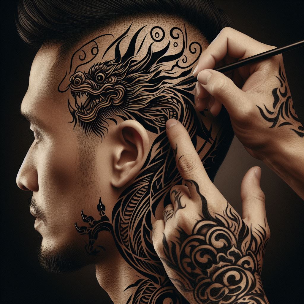 Head Tattoo 3