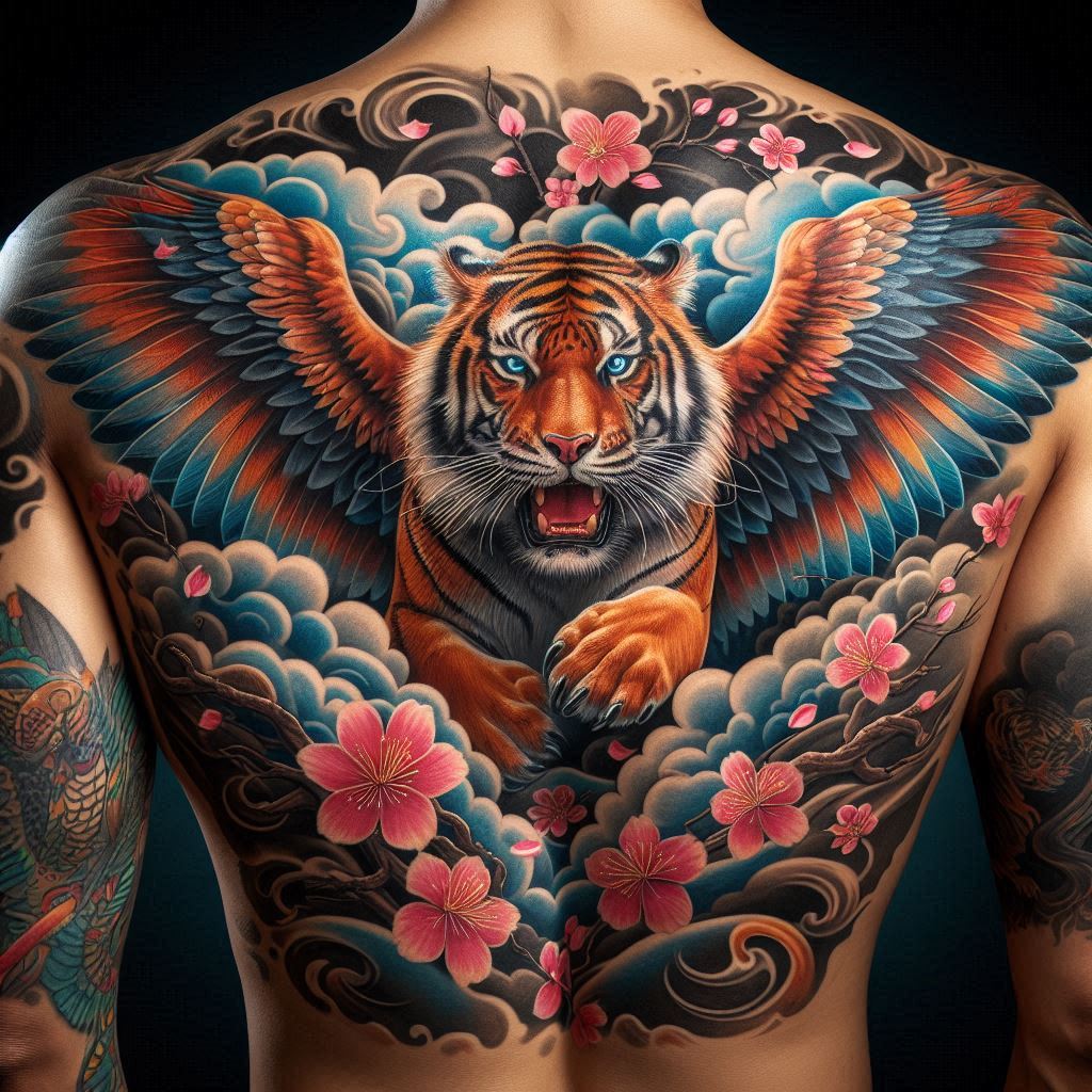 Flying Tiger Tattoo